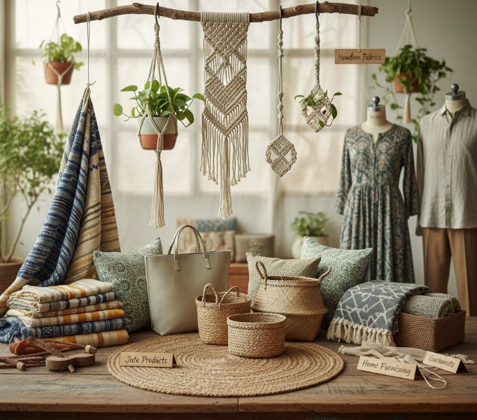 SKV Tradex a leading textile handloom product manufacturer, trader and exporter.